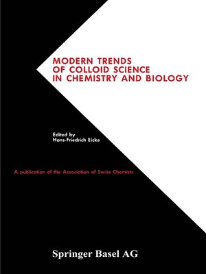 cover image of Modern Trends of Colloid Science in Chemistry and Biology